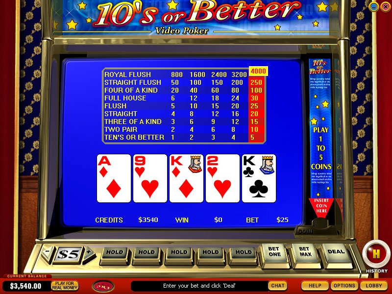 10's or Better Video Poker