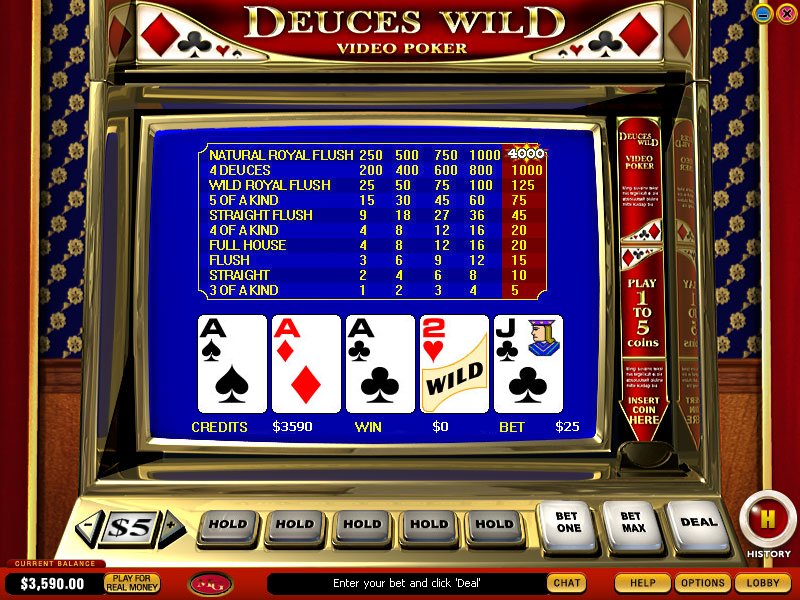 Deuces Wild Video Poker