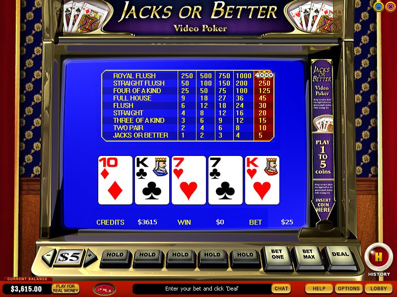 Jacks or Better Video Poker